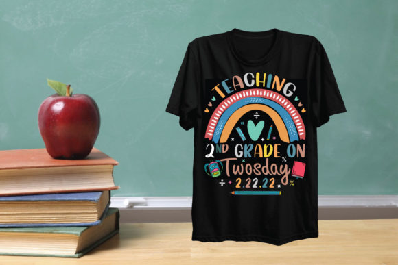 Download Teaching 2nd Grade on Twosday T-Shirt - Premium Bundle