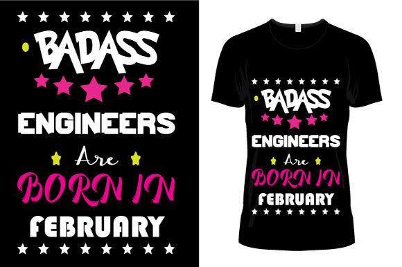 Download Engineers Are Born in February T-Shirt - Premium Resources